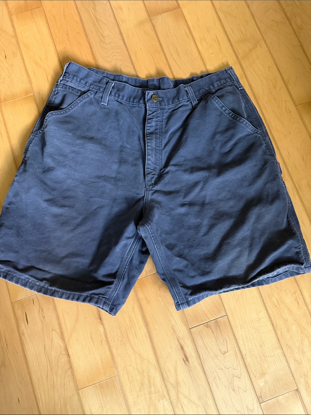 Carhartt Men's Dark Blue Flat Front Work Shorts